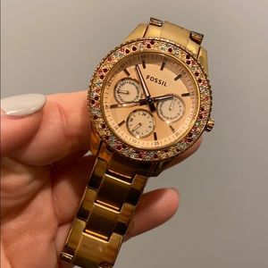 Fossil Rose Gold Sparkle Watch